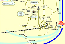 須坂長野東ICからのMAP